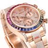 Rolex Over the top of the Rainbow - Rolex rainbow Ring Datona Platinum eye Cal.7750 mechanical timing