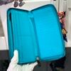 LV light blue (embossed) zippy wallet card holder wallet