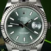 Rolex Datejust 41 Mint Green Dial Steel & White Gold m126334-0028