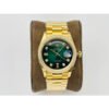 Rolex Day-Date All Gold Green Dial Diamond Bezel Swiss Clone 3255 Movement