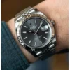 Rolex Datejust 41 Gray Dial Oystersteel and White Gold M126334-0014 Superclone