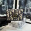 montaigne glycine wallet in blue oblique print fabric