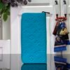 LV light blue (embossed) zippy wallet card holder wallet