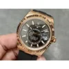 Rolex Sky-Dweller m336235-0004 rose gold and black Dial Rubber Strap 2824 Movement
