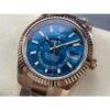 Rolex Sky-Dweller 336935 Skywalker Rose Gold And Blue Dial Steel Swiss 2824 Movement