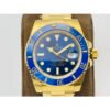 Rolex Submariner All Gold Blue Dial Blue Ceramic Bezel Swiss 3135 Movement