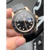 Rolex Yacht-Master 116655 Rose Gold Black Ceramic Bezel Rubber Strap 3235 Movement