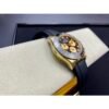 Rolex Daytona 116518 Yellow Gold Black Dial Rubber Strap A4130 Movement