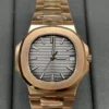 Patek Philippe Nautilus 5711/1R RG 3KF 1:1 Best Edition Brown Textured Dial on RG Bracelet A324 Super Clone V2