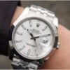 Rolex Datejust 116200 White Dial Jubilee Bracelet White Gold Swiss Clone Movement