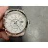 Rolex Sky-Dweller m336239-0003 white Dial Rubber Strap 2824 Movement