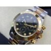 Rolex Daytona 116523 Yellow Gold Black Diamond Dial Two Tone A7750 Movement