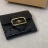 Coach September new signature logo patent leather premium leather wallet