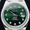 Rolex Datejust Green Dial Diamond White Gold Jubilee Bracelet Swiss Clone Movement