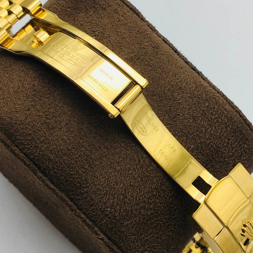 Rolex Datejust 1601 Gold Tiger Eye Dial Jubilee Bracelet Swiss Clone Movement