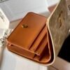 Triomphe compact wallet in shiny calfskin