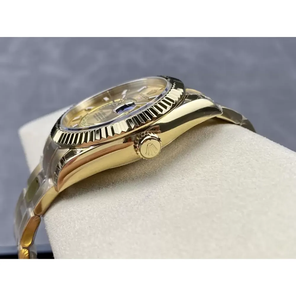 Rolex Sky-Dweller Navigator series m336938-0001 Yellow Gold Dial Steel Swiss 2824 Movement
