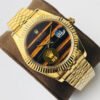 Rolex Datejust 1601 Gold Tiger Eye Dial Jubilee Bracelet Swiss Clone Movement