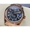 Rolex Sky-Dweller 336934 1:1 Best Edition Rose Gold Gray Dial Steel Swiss 2824 Movement