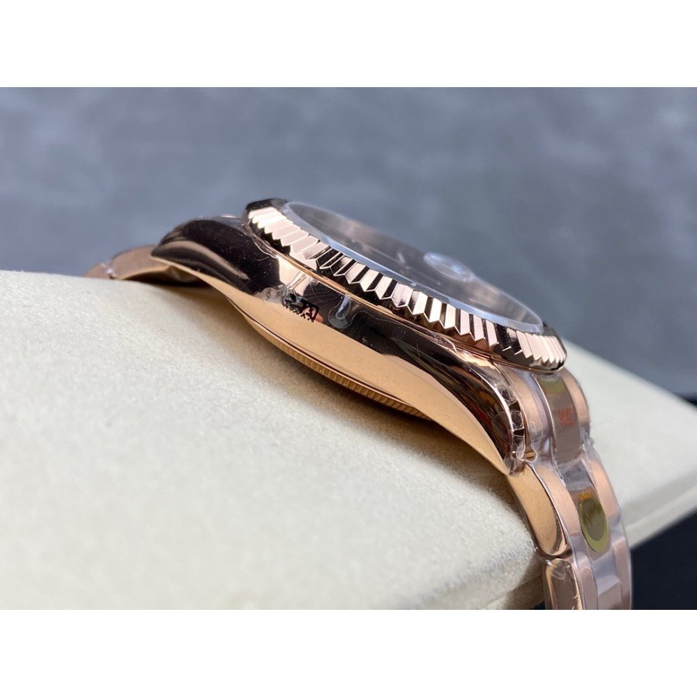 Rolex Sky-Dweller 336934 1:1 Best Edition Rose Gold Gray Dial Steel Swiss 2824 Movement