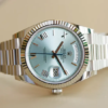Rolex Oyster Perpetual Day-Date President 40mm in Platinum with Ice-Blue Dial Men's Watch 228236-0012 Brand New