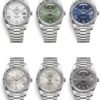 Rolex Day-Date 40mm 3255 white or blue