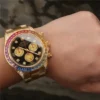 Daytona Rainbow Diamond Yellow Gold Stainless Steel 40mm
