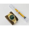 Rolex Day-Date All Gold Green Dial Diamond Bezel Swiss Clone 3255 Movement