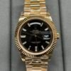Rolex Day-Date 228238 Rose Gold Black Crystal Dial President Bracelet Swiss 3255 Movement