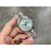 Rolex DayDate 228236 40mm GMF 1:1 Best Edition Ice Blue Dial Fluted Bezel on SS Bracelet A3255 or A2836 (Tungsten Heavy Version)