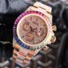 Rolex Over the top of the Rainbow - Rolex rainbow Ring Datona Platinum eye Cal.7750 mechanical timing