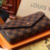 LV sarah flap long wallet