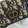 montaigne glycine wallet in blue oblique print fabric
