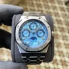 AP Royal Oak 41mm Complicated 26574PT SS APSF 1:1 Best Edition Ice Blue Dial on SS Bracelet A5134 (CHS)