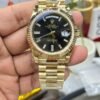 Rolex Day-Date 228238 Black Crystal Dial Yellow Gold President Bracelet Swiss 3255 Movement