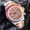 Rolex Over the top of the Rainbow - Rolex rainbow Ring Datona Platinum eye Cal.7750 mechanical timing