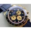 Rolex Daytona 116518 Yellow Gold Black Dial Rubber Strap A4130 Movement