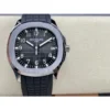 Patek Philippe Aquanaut 5167-001 SS 3KF Best Edition Gray Dial on Black Rubber Strap A324 Super Clone V3