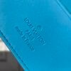 LV [Multiple short wallet] light blue (embossed)