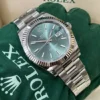 Rolex Datejust 41 Mint Green Dial Steel & White Gold m126334-0028