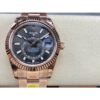 Rolex Sky-Dweller 336934 1:1 Best Edition Rose Gold Gray Dial Steel Swiss 2824 Movement