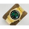 Rolex Day-Date All Gold Green Dial Diamond Bezel Swiss Clone 3255 Movement