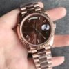 Rolex Day-Date 228235 Rose Gold Browm Dial President Bracelet A3255 (Tungsten Heavy Versio)