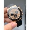 Rolex Daytona 116515LN Rose Gold Dial Rubber Strap Swiss 4130 Movement