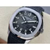 Patek Philippe Aquanaut 5167-001 SS 3KF Best Edition Gray Dial on Black Rubber Strap A324 Super Clone V3