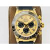 Rolex Daytona 116518LN Gold Yellow Black Dial Rubber 1:1 Super Clone 4130 Movement