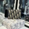montaigne glycine wallet in blue oblique print fabric