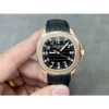 Patek Philippe Aquanaut 5167R-001 RG 3KF Best Edition Brown Dial on Black Rubber Strap A324 Super Clone V2