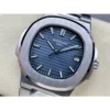 Nautilus 5811/1G 3K factory 1:1 Best Edition Blue Textured Dial on SS Bracelet A330 Super Clone