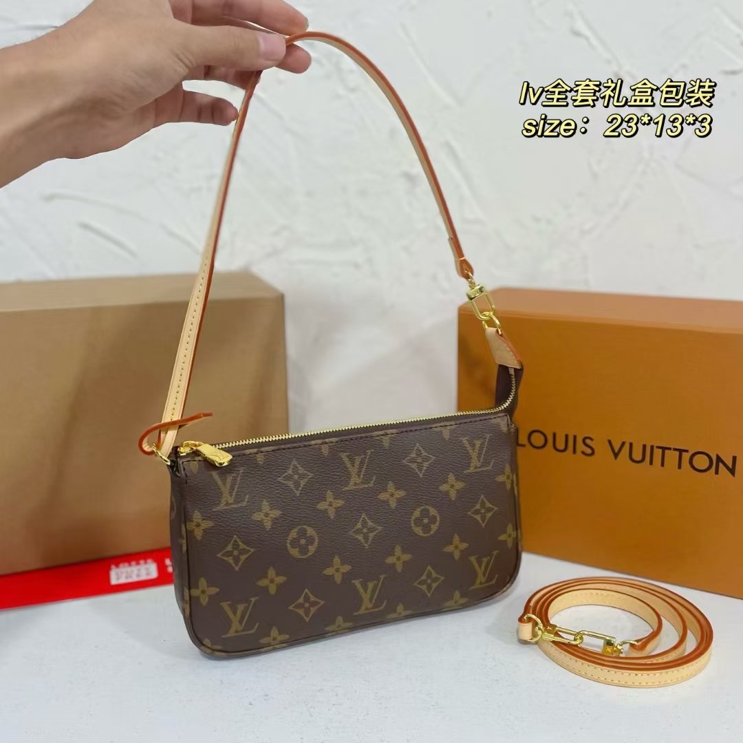 One-shoulder hand-held armpit bag coin purse Specification: 23*13*3 ...
